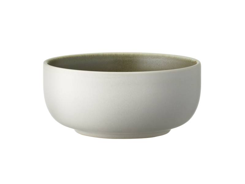 F&H Schale STUDIO ROUND NORTH in Farbe Matte white/Matte moss von F&H