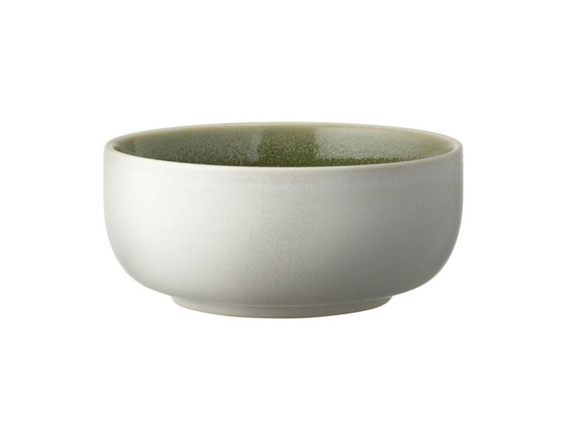 F&H Schale STUDIO ROUND NORTH in Farbe Matte white/Shiny moss von F&H