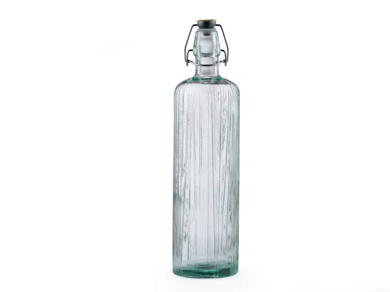 F&H Wasserflasche 1,2L KUSINTHA in Glas grün von F&H
