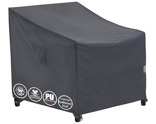 F&J Outdoors Garten Stuhlabdeckungen 71x76x66/91cm Lounge Stuhl Schaukelstuhl Adirondack Stuhlabdeckung wasserdichte schützende Sofa Abdeckung Outdoor Grau Verandas Patio Möbel Abdeckungen von F&J Outdoors