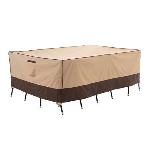 F&J Outdoors Gartenmöbelabdeckung, Robust Schutzhülle für Gartenmöbel Schnittsofa Wasserdicht Schneeschutz UV-beständige Plane Wetterfest im Sommer und Winter, 200x160x74cm von F&J Outdoors