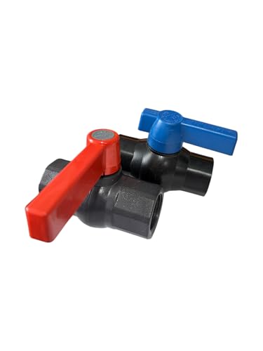F & R Auslaufhahn für Wasserbehälter, Ablasshahn 3/4", Wasserhahn für Regentonne, aus PE-Kunststoff, mit Außengewinde zur Einfachen Installation & Abdichtung, Wasserspender, Ersatzhahn von F & R