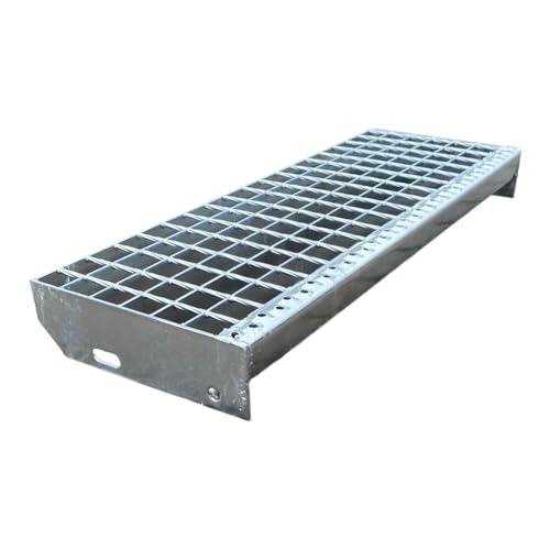 F & R Metallstufe 700x240 mm Verzinkt mit Schrauben – Gitterrost Treppenstufe Aus Stahl Feuerverzinkt Rutschfest Für Den Außenbereich Geeignet + Schraubenset 4 Stk. F & R Metallstufe 700x240 mm Verzinkt mit Schrauben – Gitterrost Treppenstufe Aus Stahl Feuerverzinkt Rutschfest Für Den Außenbereich Geeignet + Schraubenset 4 Stk. von F & R
