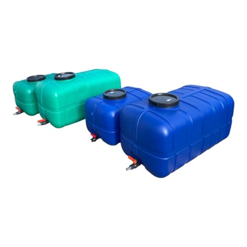 Wassertank 150L-300L,Fass, Container,Behält Frischwassertank, Wasserspeichertank (160l Grün) von F & R