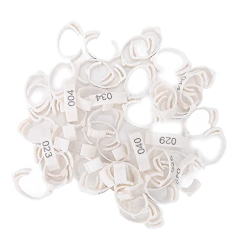 50PCS Geflügel Beinringe Nummerierte Identifikationsringe Kunststoff Clip für Hühner Enten Gänse Tauben 50PCS Geflügel Beinringe Nummerierte Identifikationsringe Kunststoff Clip für Hühner Enten Gänse Tauben von F&Y