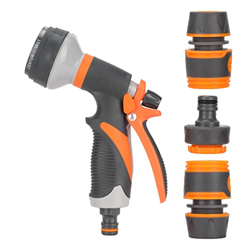 Einstellbare Gartenschlauchdüse - Ergonomisches Wassersprühgerät Hochleistungssteuer - Werkzeug weniger für Autowaschanlagen Rasenbewässerungsreinigung Haustier Baden Einstellbare Gartenschlauchdüse - Ergonomisches Wassersprühgerät Hochleistungssteuer - Werkzeug weniger für Autowaschanlagen Rasenbewässerungsreinigung Haustier Baden von F&Y