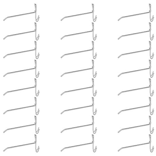 F&Y Regalhaken aus Eisen, 3,5 mm dick, ideal für Schmuck-Display und Supermarktregal, langlebiges Metall zum Aufhängen von Gitterwänden und Paneelen, Einzelhandel und Handwerk, 15 cm lang, 30 Stück von F&Y