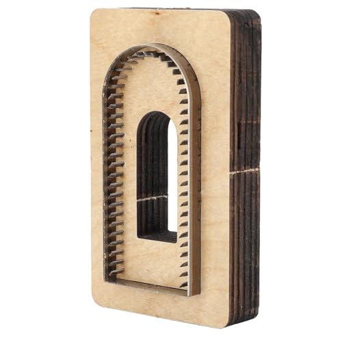 Lederschneidemiederung Stempel helllicher Halter DIY Schimmel Holz Schneidwerkzeug für Lederfahrzeuge von F&Y