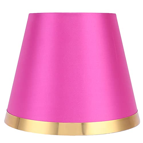Stofflampenschatten - europäischer Stil moderner Lampenschirm für E27 Tischlampe oder Bodenlicht für Heimschlafzimmer Dekoration (PX131 Rose Rot) von F&Y