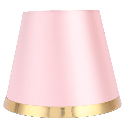 Stofflampenschatten - europäischer Stil moderner Lampenschirm für E27 Tischlampe oder Bodenlicht für Heimschlafzimmer Dekoration (PX132 Pink) von F&Y
