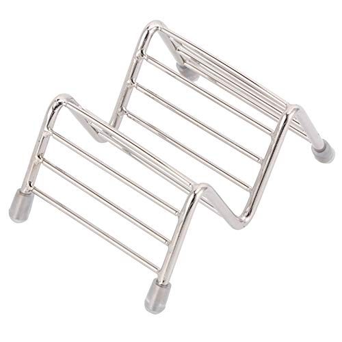 Taco Halter Edelstahl Taco Stand Tablett für 3 Muscheln Wärme-sicheres Rack für Küchengrillofen Verwendung (1/2 Gitter) von F&Y