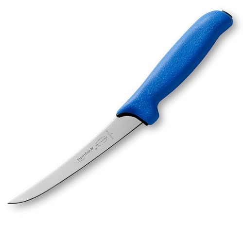 F. DICK Ausbeinmesser ExpertGrip 15 cm, halbflexibel- rostfrei, Klinge extra scharf, 56 HRC,Fleischermesser ergonomischer Griff - Spezialstahl Metzgermesser - Profi Messer - 82182151-66 - blau/schwarz von F. DICK