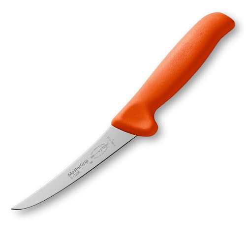 F. DICK Ausbeinmesser, Semi-Flex, Metzgermesser MasterGrip (Messer mit Klinge 13 cm, X55CrMo14 Stahl, nichtrostend, 56 HRC) 82882131-53 - Orange von F. DICK