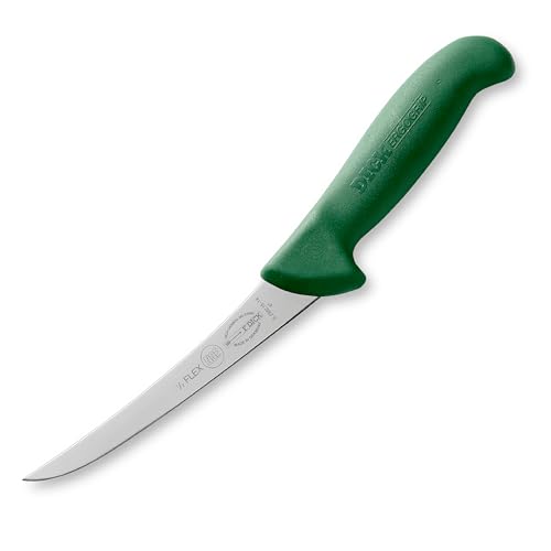 Dick Ausbeinmesser semi-flexibel 15 cm geschweift - Griff grün - für Fleischer, Metzger, Jäger und Schlachter von F. DICK