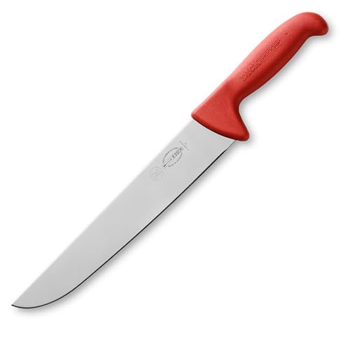 F. DICK Blockmesser ErgoGrip 26 cm - rostfrei, Klinge extra scharf, 56 HRC, Hackmesser ergonomischer Griff hygienisch - Spezialstahl Fleischermesser - Profi Messer Made in Germany - 82348260-03 - rot F. DICK Blockmesser ErgoGrip 26 cm - rostfrei, Klinge extra scharf, 56 HRC, Hackmesser ergonomischer Griff hygienisch - Spezialstahl Fleischermesser - Profi Messer Made in Germany - 82348260-03 - rot von F.Dick