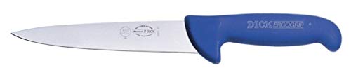 Dick Stechmesser 21 cm breit - Griff blau - Messer für Metzger, Fleischer, Jäger oder Schlacher von F. DICK