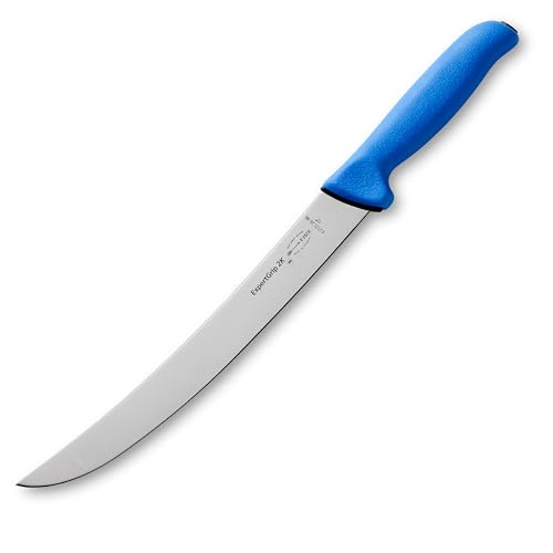 F. DICK Zerlegemesser ExpertGrip 26 cm - rostfrei, Klinge extra scharf, 56 HRC, Fleischermesser ergonomischer Griff hygienisch - Spezialstahl Metzgermesser - Profi Messer - 82125261-66 - blau/schwarz von F. DICK