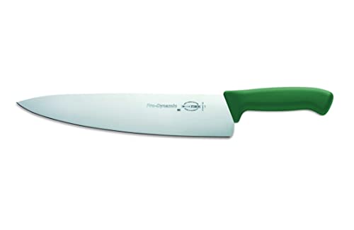 Dick großes XL Küchenmesser 30 cm - Griff grün - Messer zum zerlegen, zerteilen und schneiden von Fleisch, Fisch oder Gemüse von F. DICK