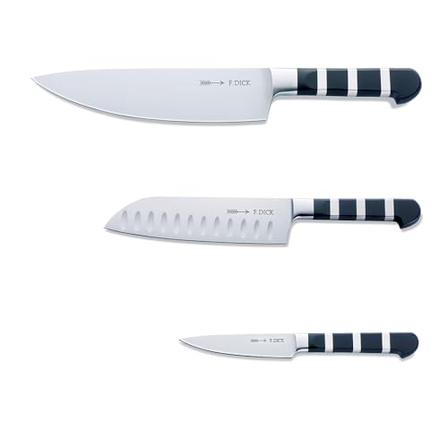 F. DICK 1905 Set (3-Teiliges Messerset, bestehend aus Kochmesser/Santoku/Officemesser, Küchenmesser) 81974300 von F. DICK
