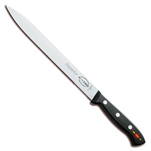 F. DICK Aufschnittmesser Superior 23 cm - rostfrei, Klinge extra scharf, Anschnittsäge, 56 HRC, Brotmesser ergonomischer Griff hygienisch - Spezialstahl Küchenmesser - Profi Messer – 81035232 von F.Dick