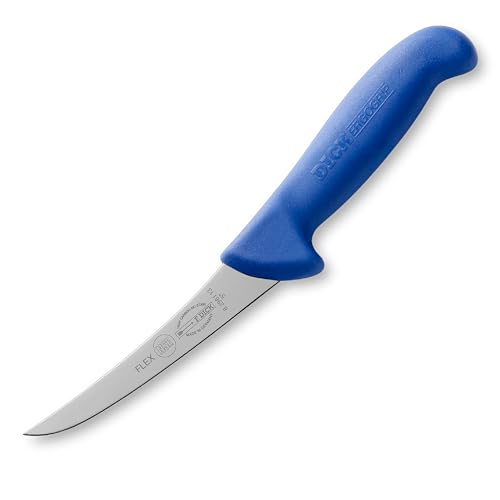 F. DICK Ausbeinmesser, Flex, Metzgermesser ErgoGrip (Messer mit Klinge 13 cm, X55CrMo14 Stahl, nichtrostend, 56 HRC) 82981131, Blau von F. DICK