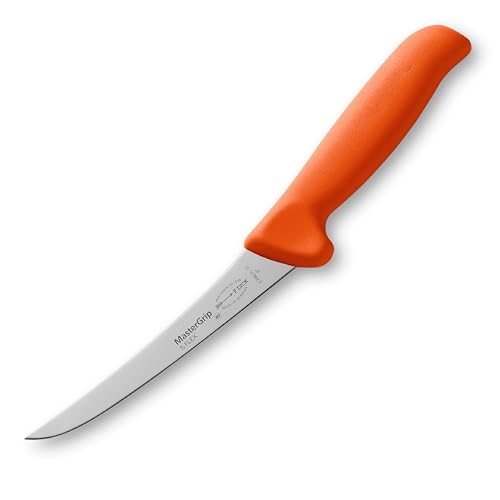 F. DICK Ausbeinmesser, Semi-Flex, Metzgermesser MasterGrip (Messer mit Klinge 15 cm, X55CrMo14 Stahl, nichtrostend, 56 HRC) 82882151-53 - Orange von F. DICK