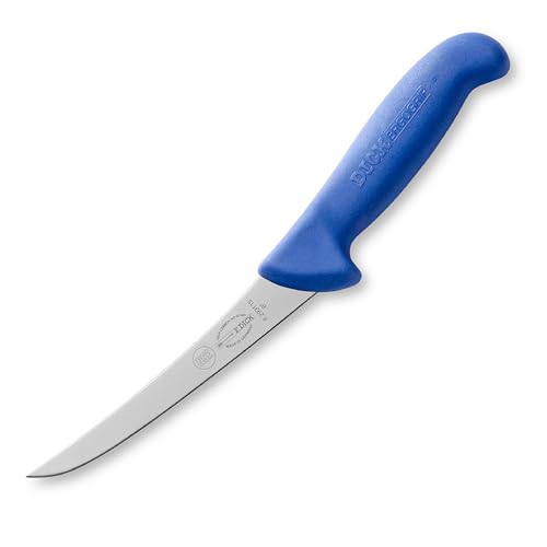 F. DICK Ausbeinmesser, Steif, Metzgermesser ErgoGrip (Messer mit Klinge 15 cm, X55CrMo14 Stahl, nichtrostend, 56 HRC) 82991151, Chromstahl, Blau von F. DICK