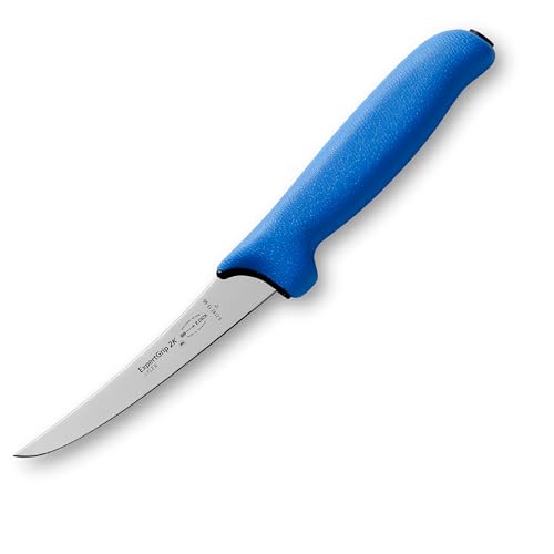 F. DICK Ausbeinmesser ExpertGrip 13 cm, halbflexibel- rostfrei, Klinge extra scharf, 56 HRC,Fleischermesser ergonomischer Griff - Spezialstahl Metzgermesser - Profi Messer - 82182131-66 - blau/schwarz von F. DICK