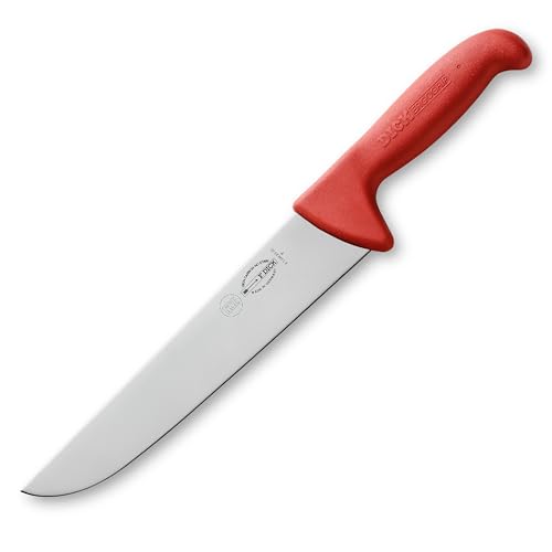 F. DICK Blockmesser / Hackmesser ErgoGrip (Klinge Messer 23 cm, Messerstahl rostfrei, 56 HRC) - 82348231-03 - Rot von F.Dick