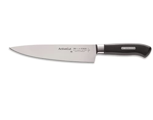 F. Dick F. 22100 DICK Kochmesser, Küchenmesser, ActiveCut (Messer mit Klinge 21 cm, X30Cr13 Stahl, nichtrostend, 54° HRC) 89047212, Schwarz von F. Dick
