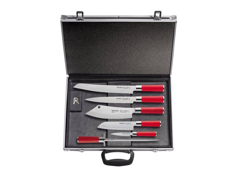 F. DICK Kochmesser Dick Magnetkoffer Red Spirit 6-teilig, 81173000 von F. DICK