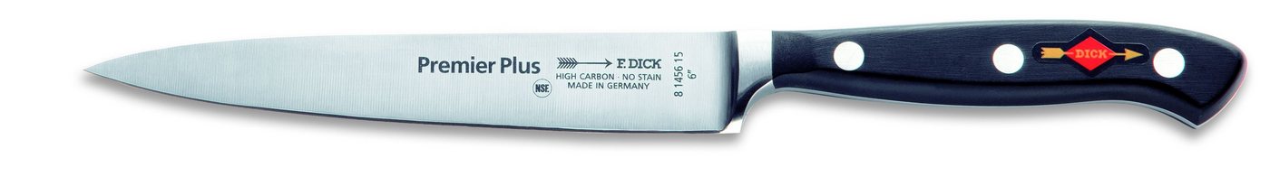 F. DICK Tranchiermesser Dick Tranchiermesser Premier Plus Küchenmesser Klinge 15 cm, Stahl von F. DICK