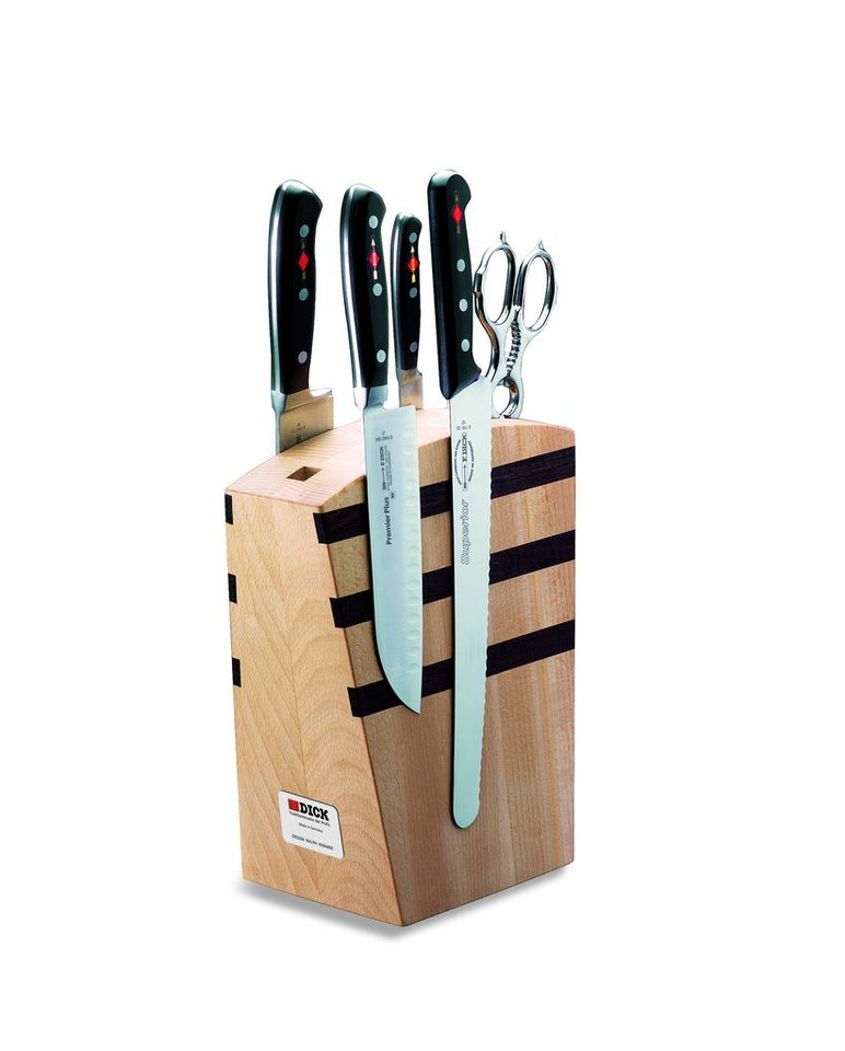 F. DICK Messerblock Dick Magnet Messerblock Magnetmesserblock 4 Messer 1 Schere 8809000 von F. DICK