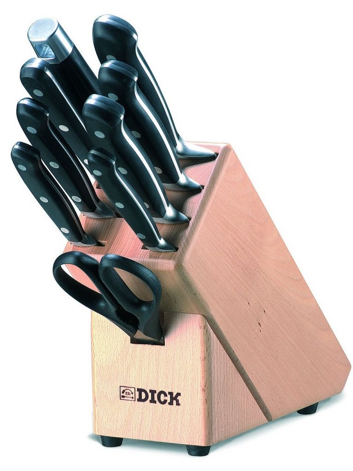 F. DICK Messerblock F. DICK Holzmesserblock Premier Plus 9-teilig Messerblock inkl. von F. DICK