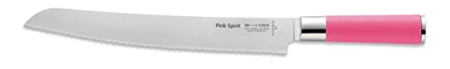 F. DICK Pink Spirit Brotmesser (Klingenlänge 26 cm, Küchenmesser mit Wellenschliff, aus hochlegiertem Edelstahl, Klinge lasergeprüft, X55CrMo14 Stahl, Griff Kunststoff) 8 1739 262-79 von F. DICK