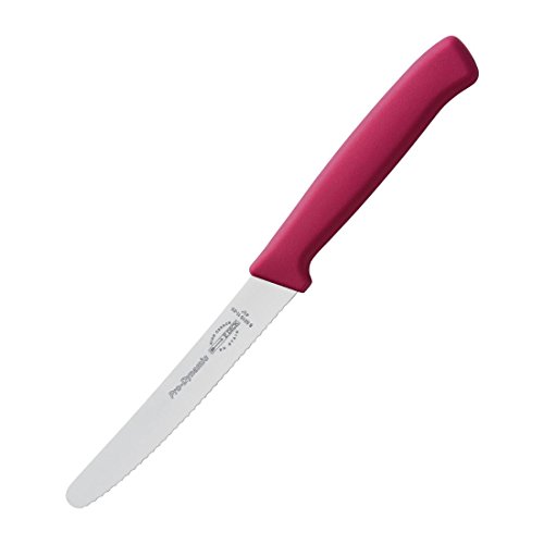 F. DICK ProDynamic Allzweckmesser mit Wellenschliff (Küchenmesser pink, Klingenlänge 11 cm, Universalmesser, Klinge X55CrMo14 Stahl, Härte 56° HRC) 85015112-25 von F. DICK