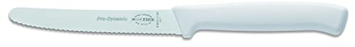 F. DICK ProDynamic Allzweckmesser mit Wellenschliff (Küchenmesser weiß, Klingenlänge 11 cm, Universalmesser, Klinge X55CrMo14 Stahl, Härte 56° HRC) 85015112-05 von F. DICK
