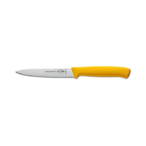 F. DICK ProDynamic Küchenmesser (Klingenlänge 11 cm, gelb, Kochmesser für kleine Schneidaufgaben, Klinge X55CrMo14 Stahl, Härte 56° HRC) 82620112-02 von F. DICK