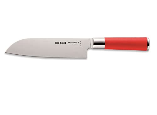 F. DICK Santoku, Küchenmesser, Red Spirit (Messer mit Klinge 18 cm, X55CrMo14 Stahl, nichtrostend, 56° HRC) 8174218 von F. DICK