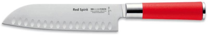 F. DICK Santokumesser Red Spirit, 18 cm, Kullenschliff von F. DICK