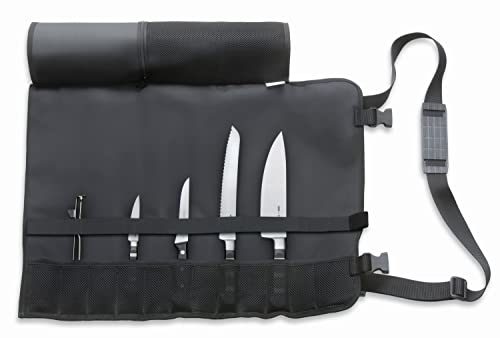 F. DICK Starter-Set 1905 5-teilig (Küchenmesser inkl. Rolltasche + Kochmesser inkl. Pendelschäler, Tasche aus Kunstfaser-Material abwaschbar) 81994000 von F.Dick