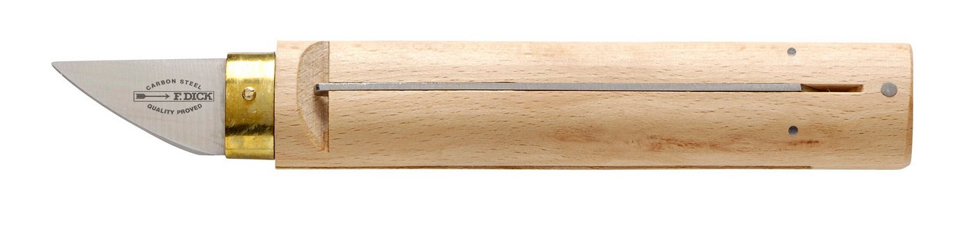 F. DICK Universalschneide-Aufsatz F.DICK Trennmesser (LÃ¤nge 17cm, gerader RÃ¼cken, verstellbar Holzgriff, gebogen) von F. DICK