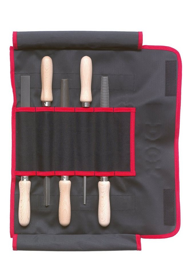 F. DICK Werkstattfeile F. DICK Feilen- Raspelsatz 5-teilig inkl. Rolltasche, Feilen Raspel von F. DICK