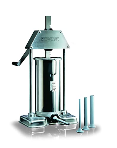 F. DICK Wurstfüller (Füllmenge 15 Liter, Wurstfüllmaschine für Metzger / Fleischer / Hobbyköche / BBQ, inkl. Füllrohre, Wurstmaschine aus Edelstahl, einfache Anwendung) von F. DICK