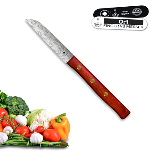 Premium Gemüsemesser - Extra Scharf, Allzweckmesser, Solingen, Schälmesser, Küchenmesser, Kneipchen, edler Holzgriff, Rostfrei Premium Gemüsemesser - Extra Scharf, Allzweckmesser, Solingen, Schälmesser, Küchenmesser, Kneipchen, edler Holzgriff, Rostfrei von F. Herder