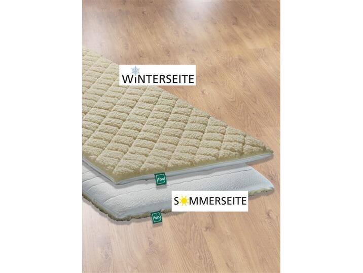 F.a.n. Lammflor-Topper – perfektes Liegegefühl zu jeder Jahreszeit!, Größe 138 (180/200 cm) von F.A.N.-Frankenstolz-Schlafkomfort