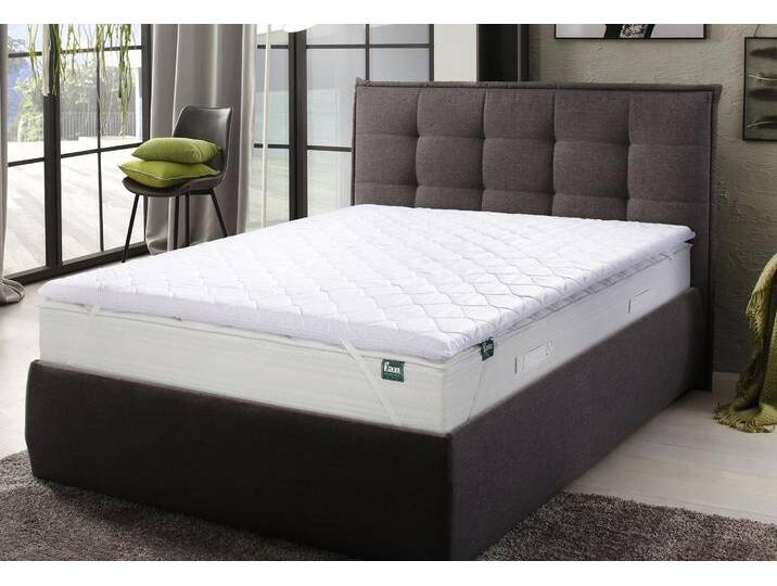 Topper FAN Kian , weiß, B:160cm H:5,5cm L:200cm, Komfortschaum, Topper, Komfortkern mit mehr als 1.000 Wellnesspunkten von F.A.N.-Frankenstolz-Schlafkomfort