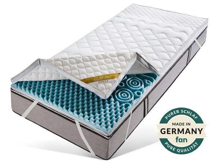 Topper FAN Softly XXL Plus, Topper 90x200, 140x200 cm und weitere Größen , weiß, B:120cm H:7cm L:200cm, Kaltschaum, Topper, Kundenliebling, über 1500 positive Bewertungen >Made in Germany< von F.A.N.-Frankenstolz-Schlafkomfort