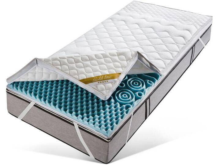 Topper FAN Softly XXL Plus, Topper 90x200, 140x200 cm und weitere Größen , weiß, B:180cm H:7cm L:200cm, Kaltschaum, Topper von F.A.N.-Frankenstolz-Schlafkomfort