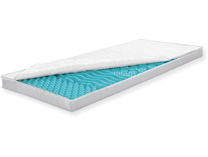 Topper FAN Big Komfort Plus, 7 Zonen Topper 90x200, 180x200 cm & weitere Größen , weiß, B:160cm H:10cm L:200cm, Kaltschaum, Topper, Matratze, Boxspringbett, Hausstauballergiker geeignet, ergonomisch von F.A.N.-Frankenstolz-Schlafkomfort